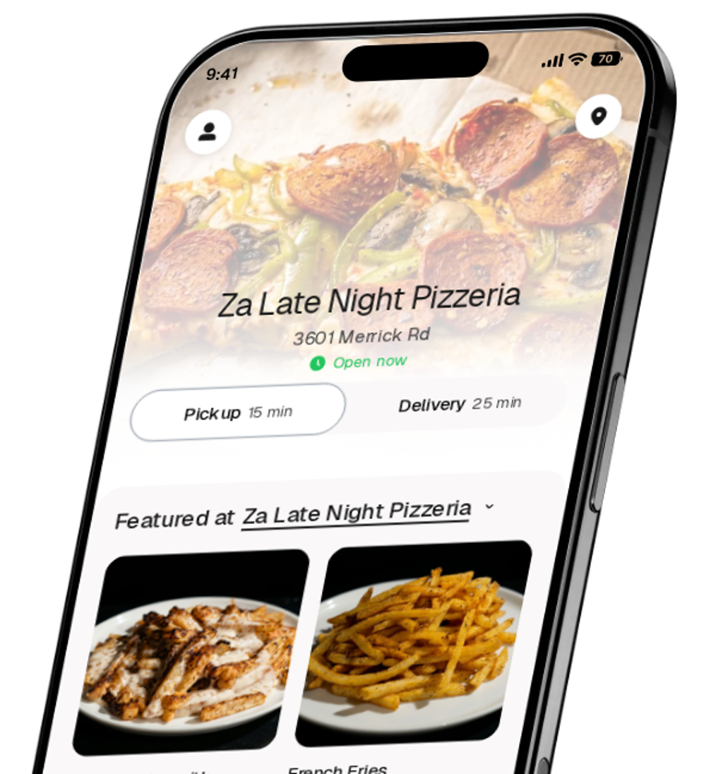 Za Late Night Pizzeria app preview